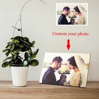 personalized wooden photo frame custom natural wood picture frame tabletop decoration wedding accessories family gift for lovers