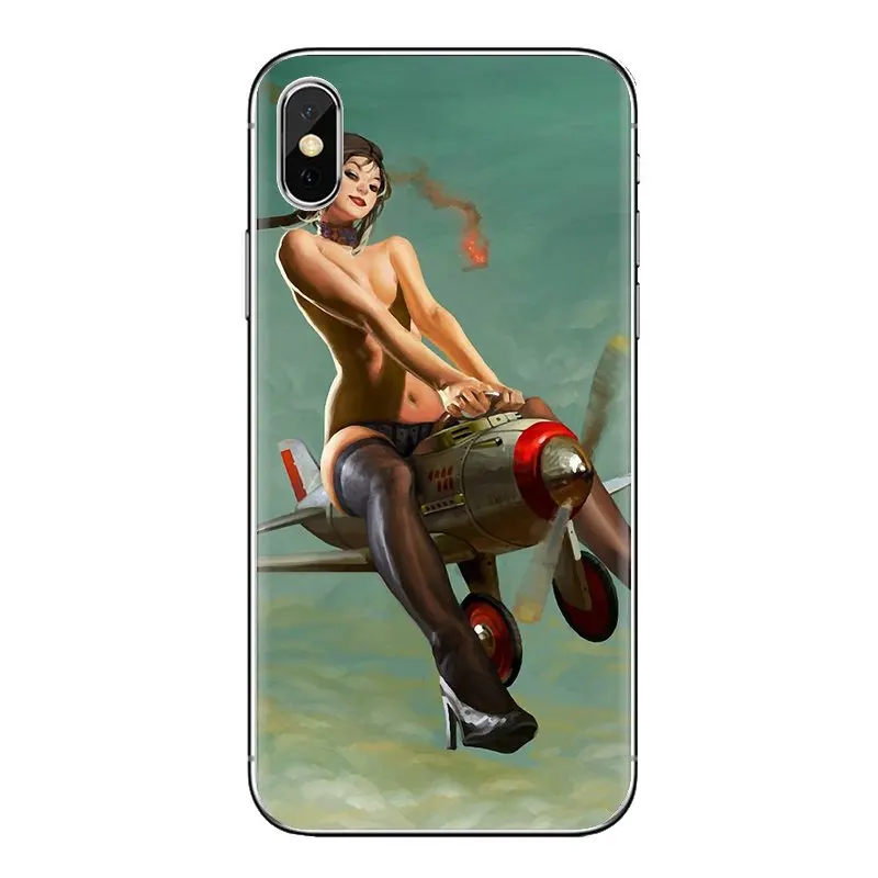 For Samsung Galaxy S3 S4 S5 Mini S6 S7 Edge S8 S9 S10 Plus Note 3 4 5 8 9 Pin Up Girl Heather Valentine Pinup Silicone Cover Bag |