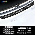 Углеродное волокно, автомобильная защитная наклейка на бампер для CHERY TIGGO 2 3 4 5 7 8 PRO PLUS Fulwin ARRIZO 5, автомобильные аксессуары для декора