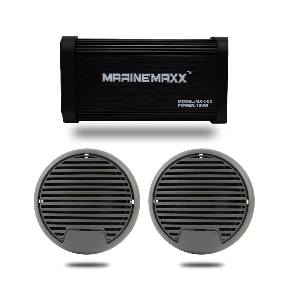 

180W 4 Channel Bluetooth Motorcycle Amplifier Marine Boat Audio Car Stereo Waterproof USB MP3 AUX 3 inch Waterproof Speakers
