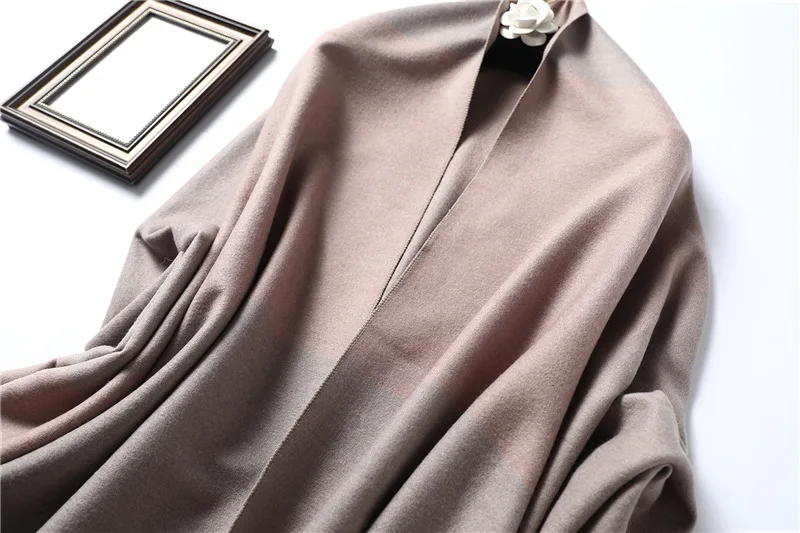 Кашемировый клетчатый шарф для женщин, новинка, зимние шарфы, толстые, теплые, пашмины, одноцветные шали и палантины, женский жакет, накидка, Echarpe Femme