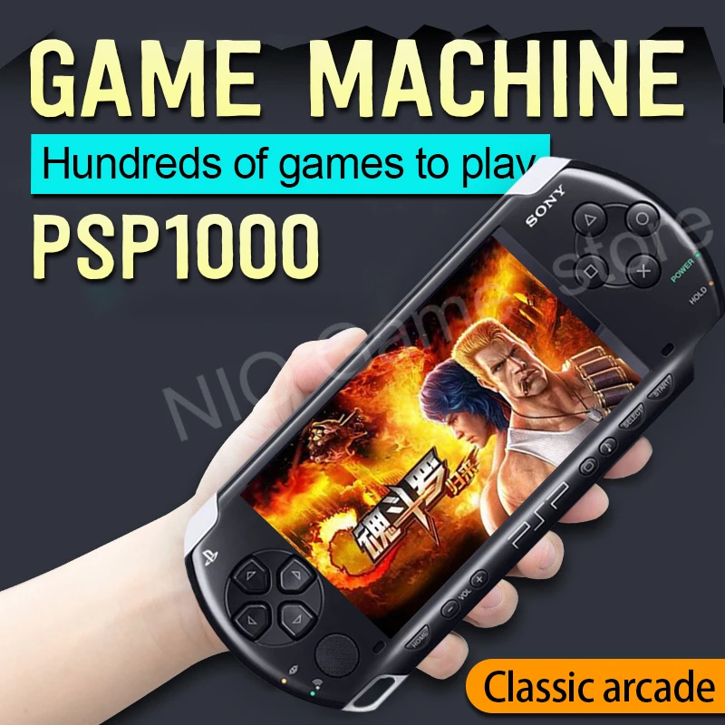 Оригинальная игровая консоль Sony psp 1000 портативная PSP для gba двойная аркадных игр FC