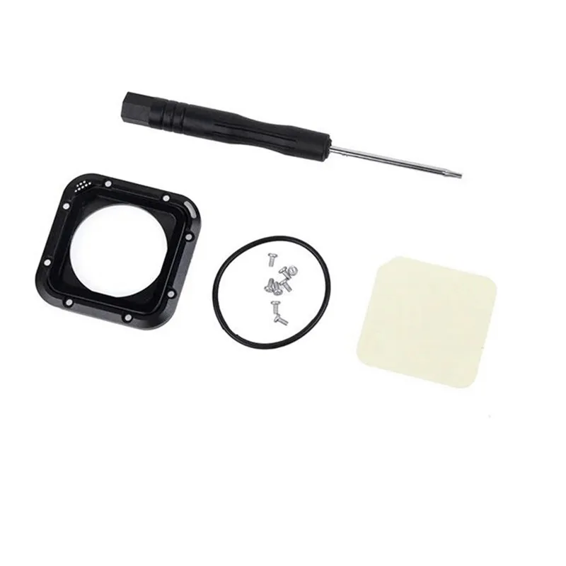 Aluminum Protective Frame Ring Lens Cap Cover Waterproof Case For Go Pro Hero 5 4 Session Action Sports Camera Accessories | Электроника