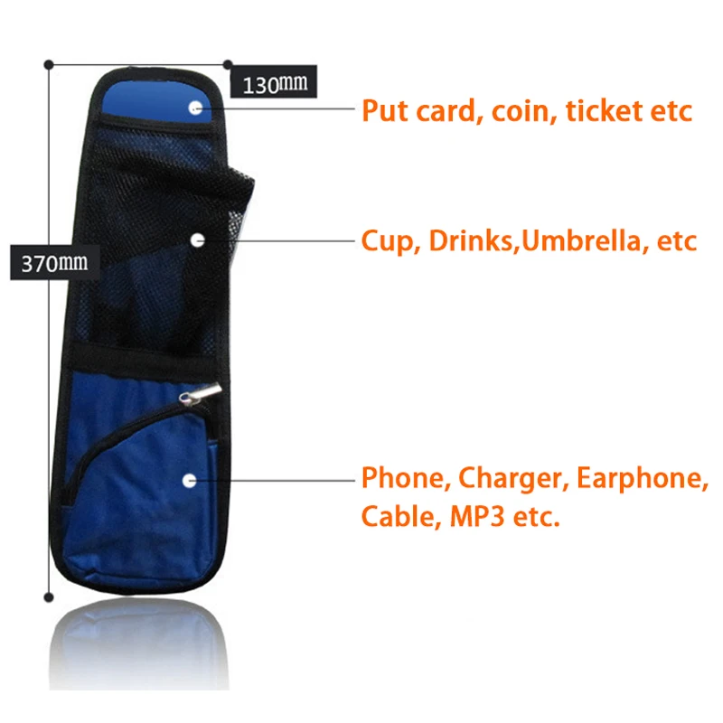 Автомобильная сумка для хранения Авто сиденье Боковая Сумка карман сетчатая