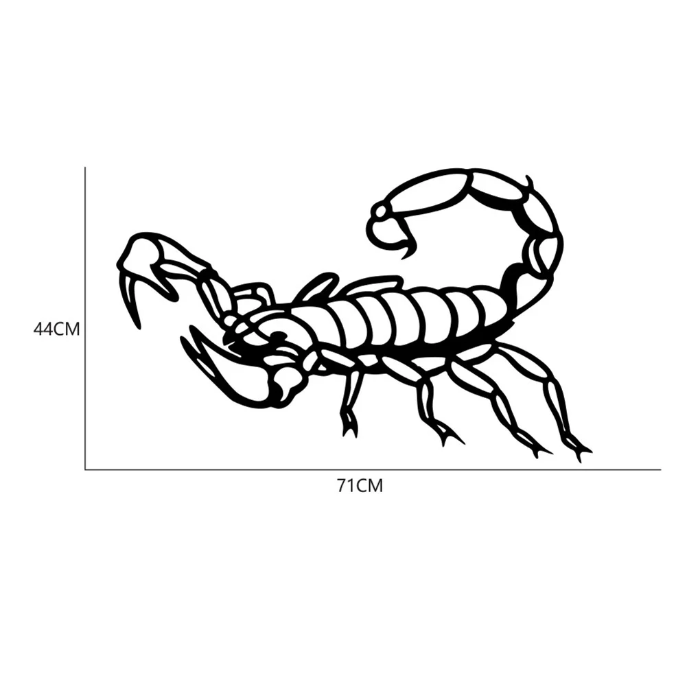 2Ppcs Car Sticker Scorpion Totem Auto Body Decals Engine Hood Vinyl Graphics Waterproof Exterior Accessories | Автомобили и