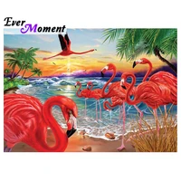 ever moment diamond painting flamingo full square resin drill diy hobbies and handicrafts mosaic room art decor for giving 4y638