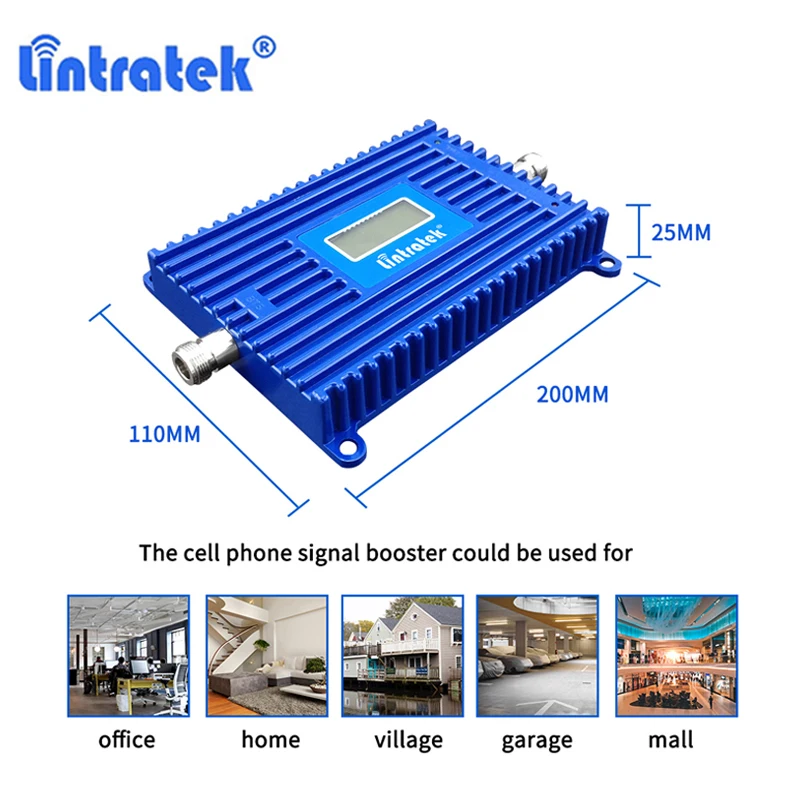 Усилитель сотовой связи Lintratek 4G LTE 800 МГц | Мобильные телефоны и аксессуары