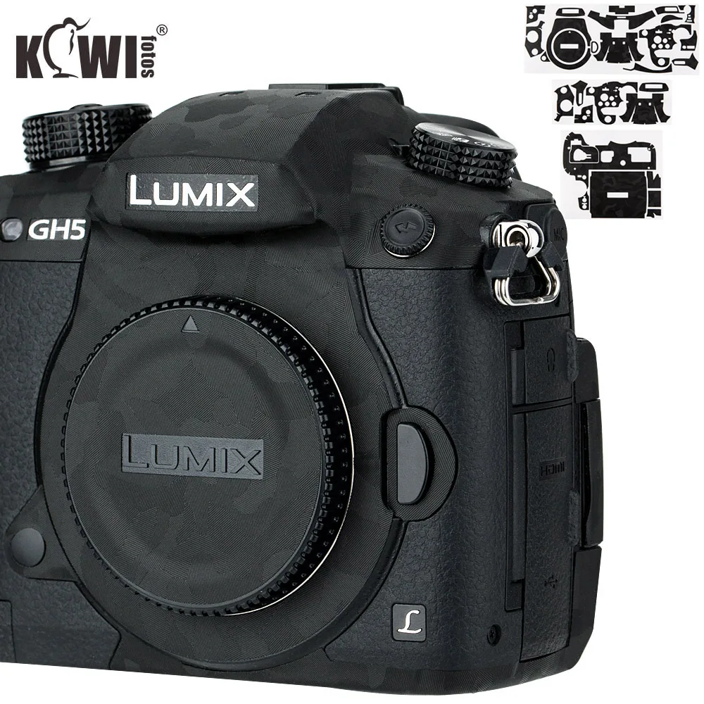 

Anti-Scratch Camera Body Sticker Cover Protector Skin Film For Panasonic Lumix DC-GH5 GH5 Anti-Slide Decoration Shadow Black