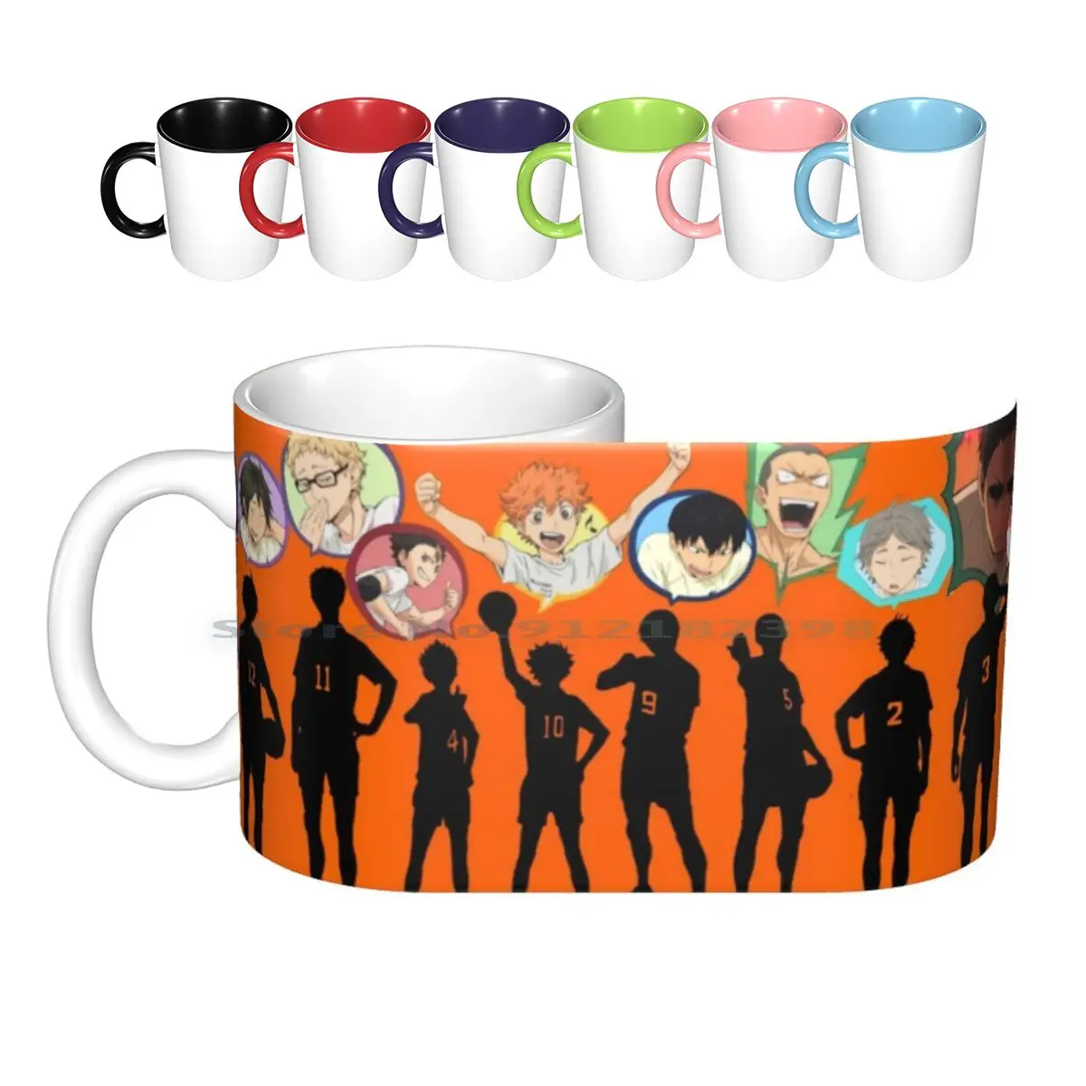 

Керамические кружки с пузырьками Karasuno, кофейные чашки, кружка для молока и чая, Аниме Манга, Хината, шоё, Хината, шоухи, кагеяма