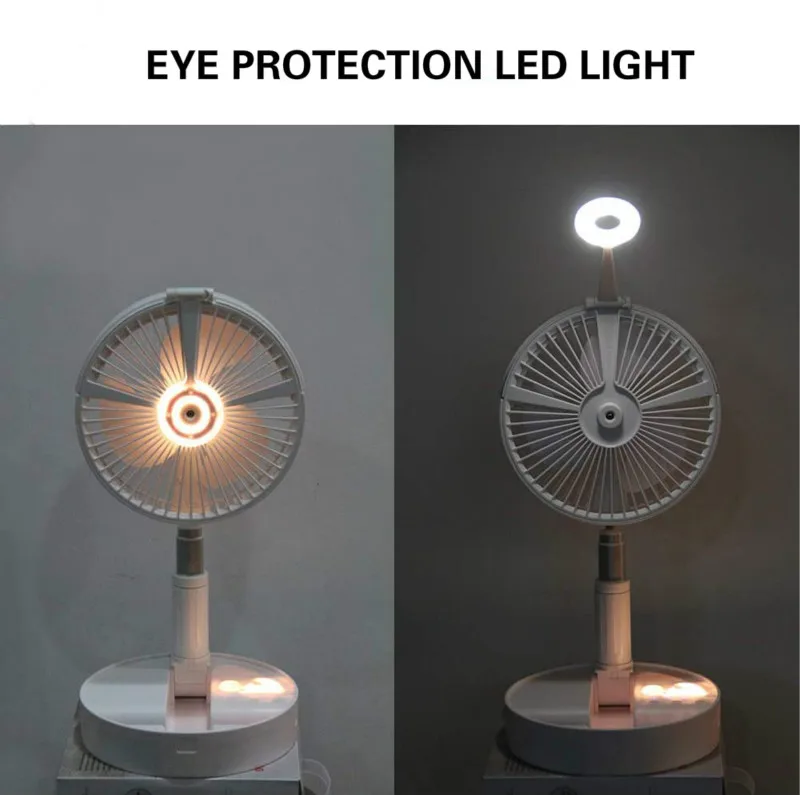Портативный Настольный вентилятор IKVVT со светодиодсветодиодный подсветкой