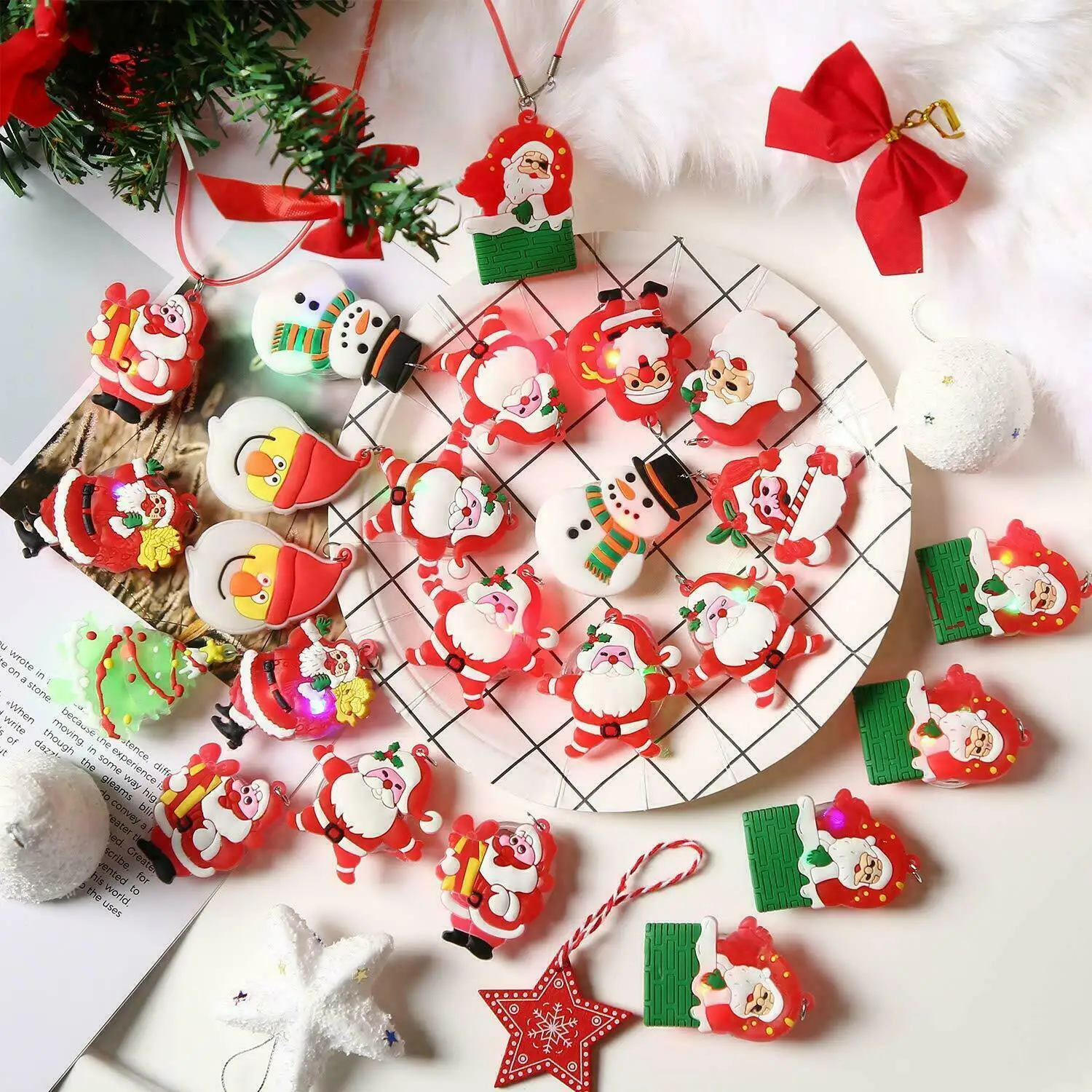 Светильник веска в виде Санта-Клауса рождественский подарок для маленького