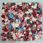 XUELY 60X40CM artificial rose peony flower wall wedding decoration hydrangea flower row flower wall family wall decor background