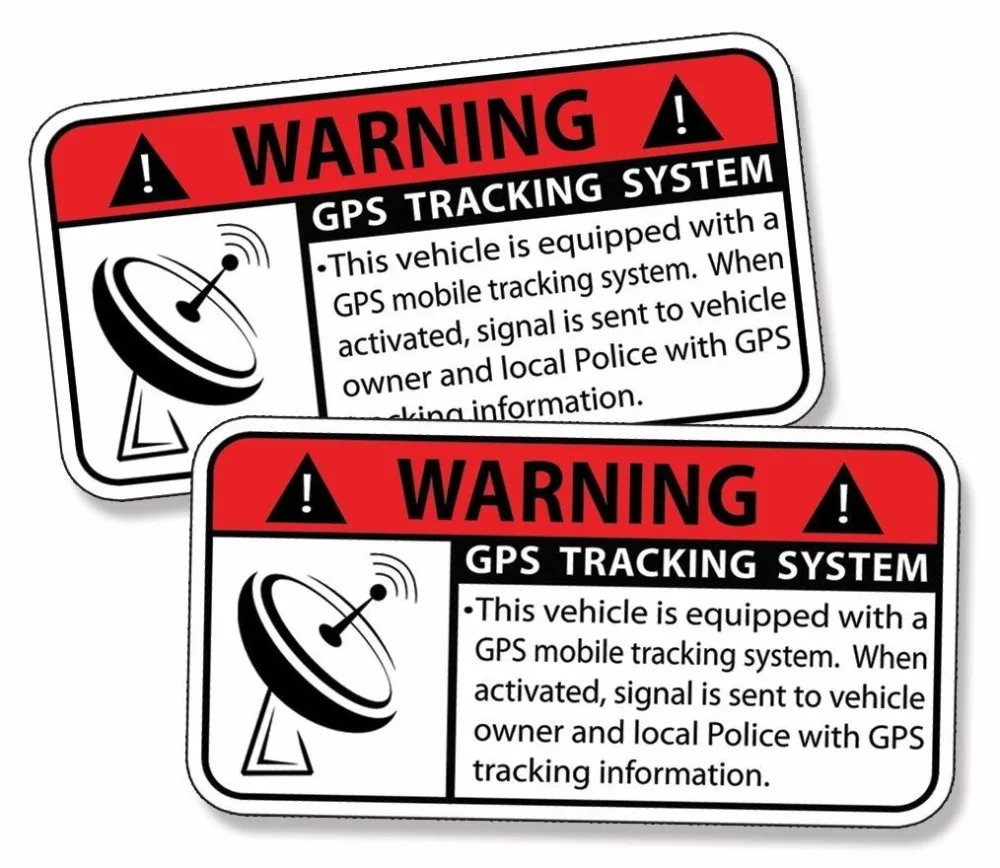 GPS Sticker Anti Theft Vehicle Tracking Security Warning Alarm Safety Decal Car | Автомобили и мотоциклы