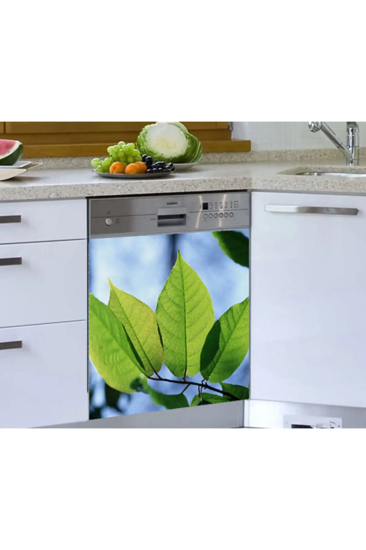

Dishwasher Sticker Green Leaves