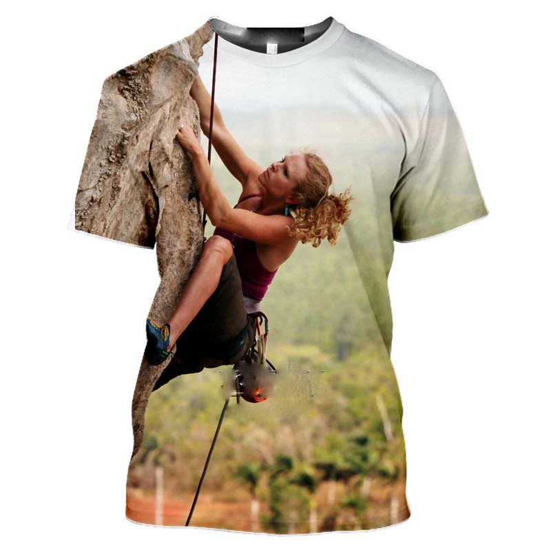 

Outdoor sports parent-child T-shirt 3D printing personalized custom O-neck men's short-sleeved T-shirt full size clothing men