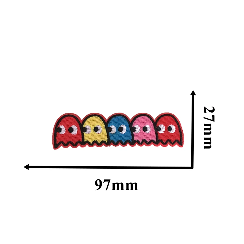 Pacman Eisen Auf нашивки фанки Ретро 80s Speief заплатка для одежды обувь сумки клеящиеся утюгом украшения Аппликации значок