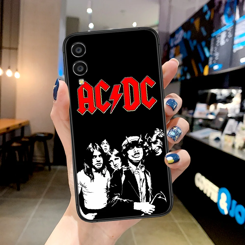 

AC DC Metal Rock Band Phone Case For Huawei Honor 6A 7A 7C 8 8A 8X 9 9X 10 10i 20 Lite Pro Play black Prime Silicone Cell