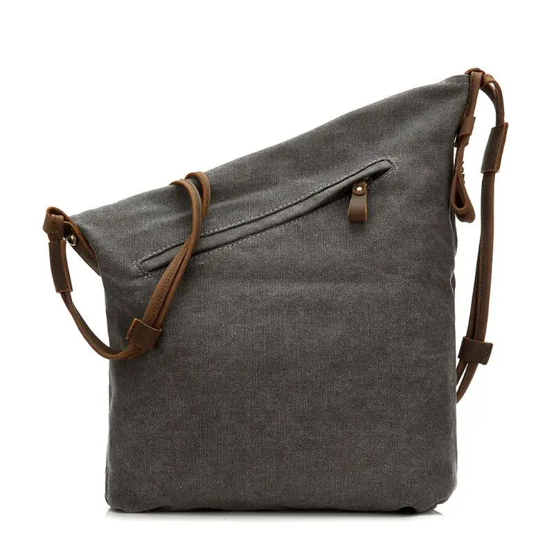 

J60D Vintage Canvas Crossbody Bag for Women and Men Messenger Purse Shoulder Bag