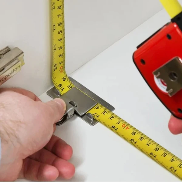 

New Tape Measuring Tool For Corners Clamp Precise Positioning Measurement Tool