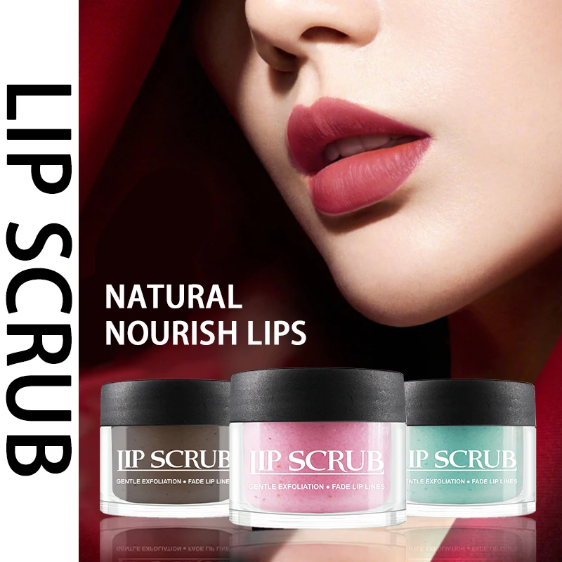 

Sugar Moisturizing Lip Scrub Gentle Cleansing And Fades Lip Lines Lip Balm Exfoliating Dead Skin Lipstick Lips Care TSLM1