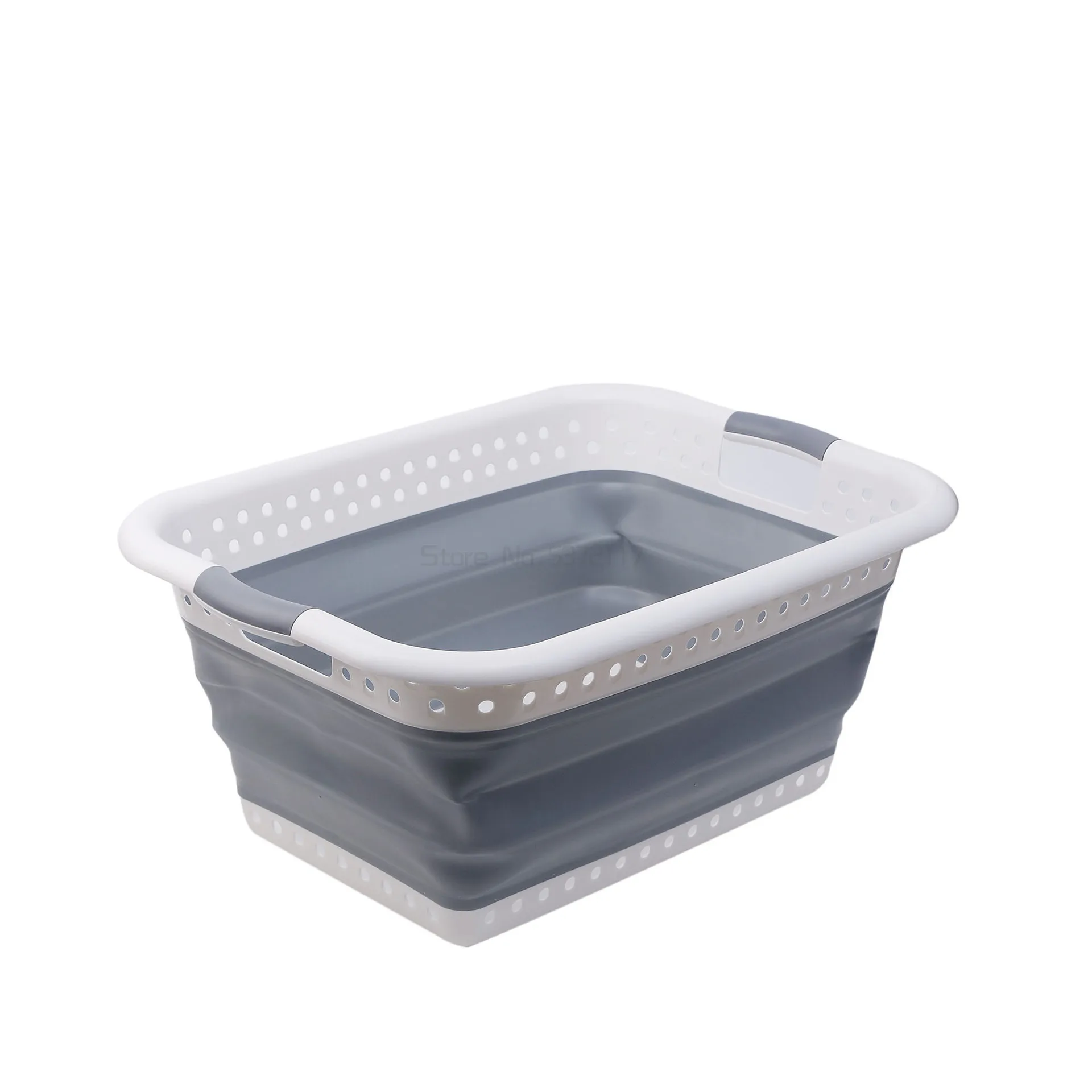 

Корзина для белья для ванной комнаты, органайзер для хранения одежды, компактная складная Большая складная корзина для стирки одежды H99F