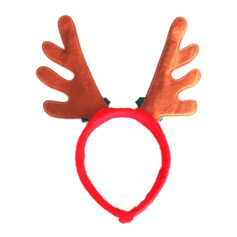 Новое поступление повязка на голову с оленями и Рогами Рождественская лосем
