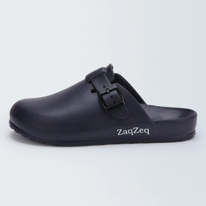 Women Casual Slippers Medical Doctors Nurses Surgical Shoes Work Flat Slippers Operating Room Lab Slippers Ladies Fashion Shoes - Color: Black