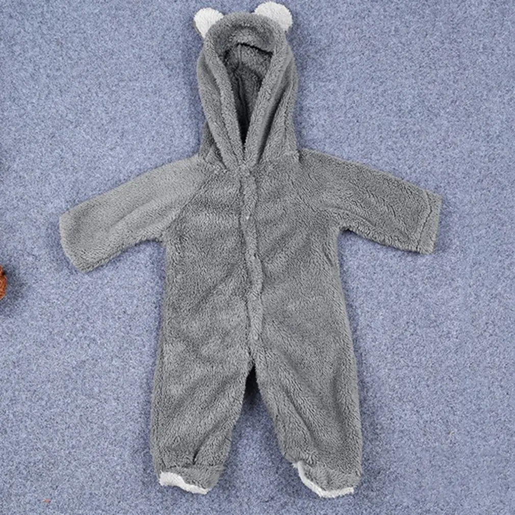 Новый детский комбинезон зимний комплект для маленьких девочек однотонный