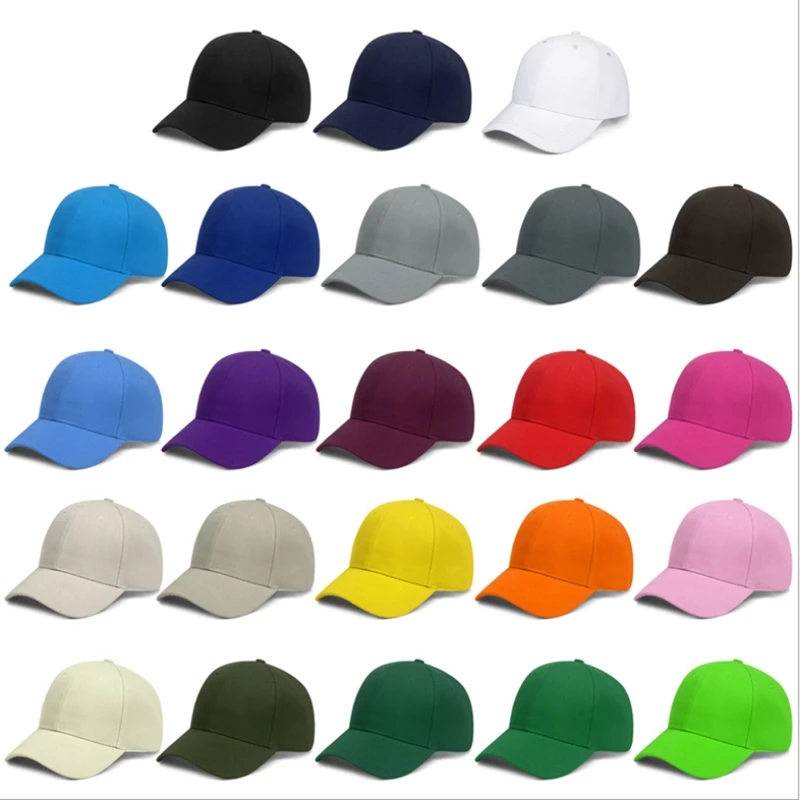 men's summer baseball caps Solid Color Velcro Adjustable Unisex Spring Summer Dad Hat Shade Hip Hop Men Women Multiple Colour Baseball Cap Peaked Cap man with baseball cap