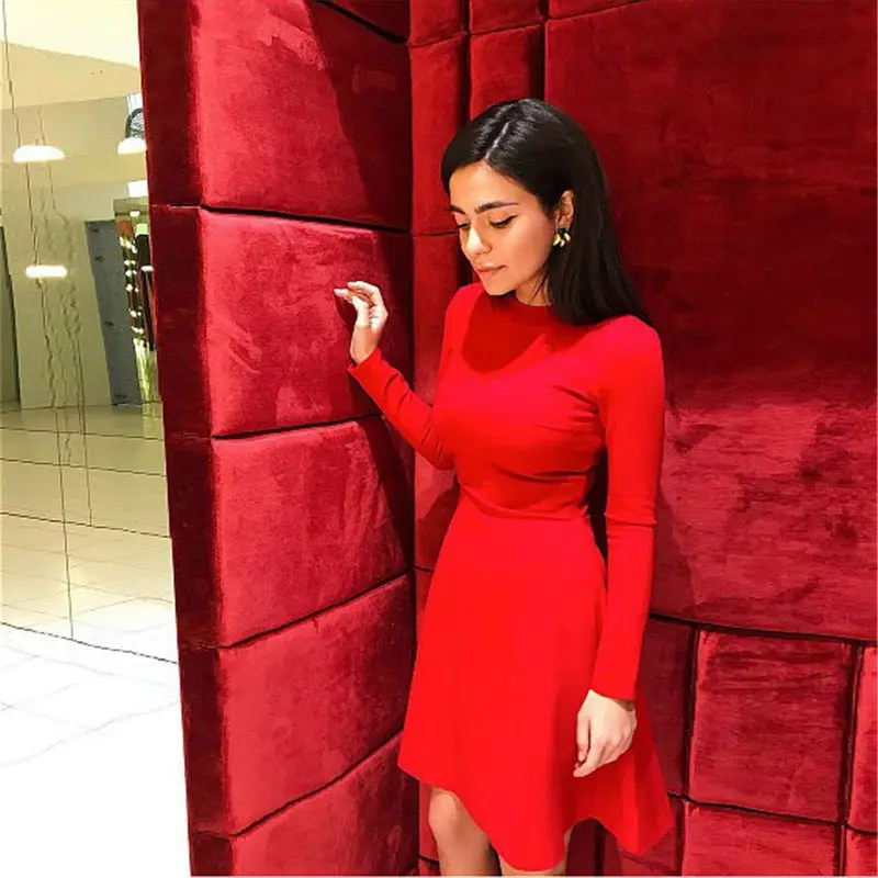 Зимнее женское платье на новый год винтажное сексуальное вечернее ropa круглый