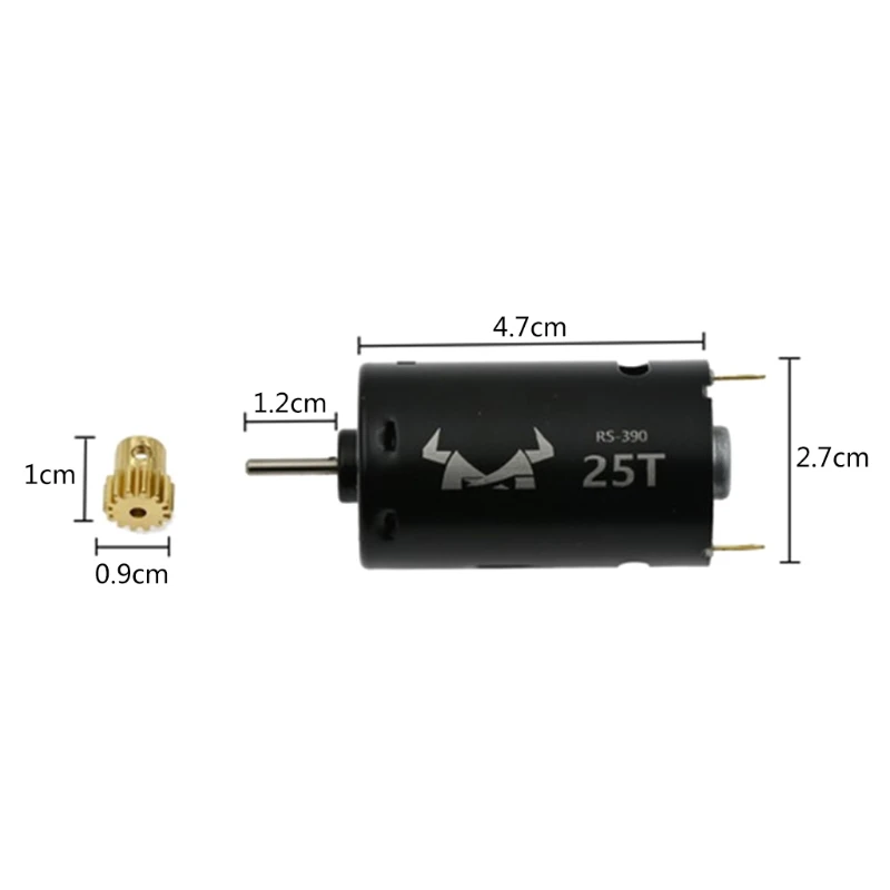 

Upgrade Metal 390 Motor 25T Gearbox for MN86 RC Car Parts