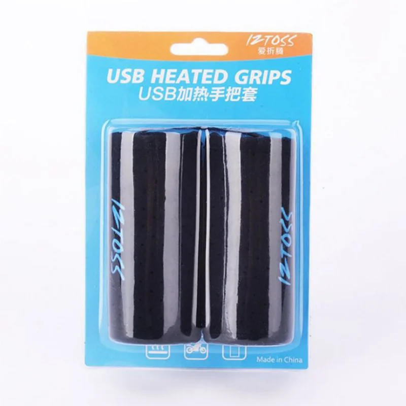 

1 Pair Motorcycle Heated Grips USB Electric Hot Bicycle Motorbike Motorcross Handle Handlebar Warmer Removable Grips 2020 hot