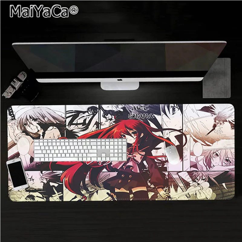 

MaiYaCa Shakugan No Shana In Stocked Gaming Player desk laptop Rubber Mouse Mat Size for big CSGO Game Desktop PC Laptop