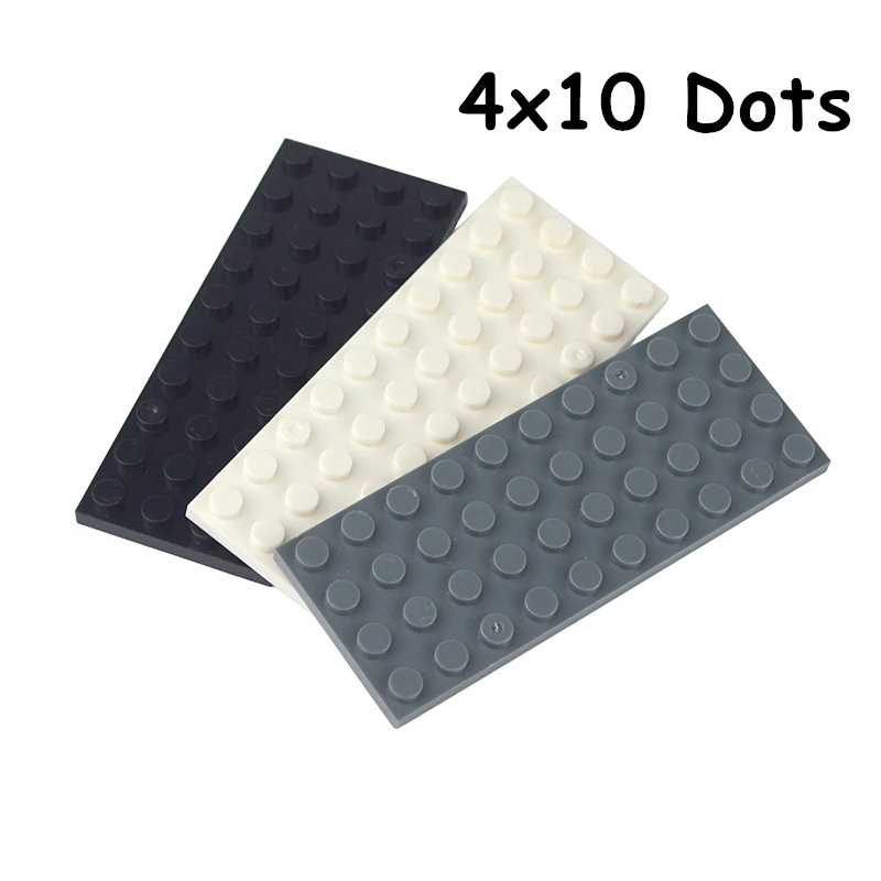 Тонкие фигурки кирпичи 4x10 точек разные цвета образовательный креативный размер