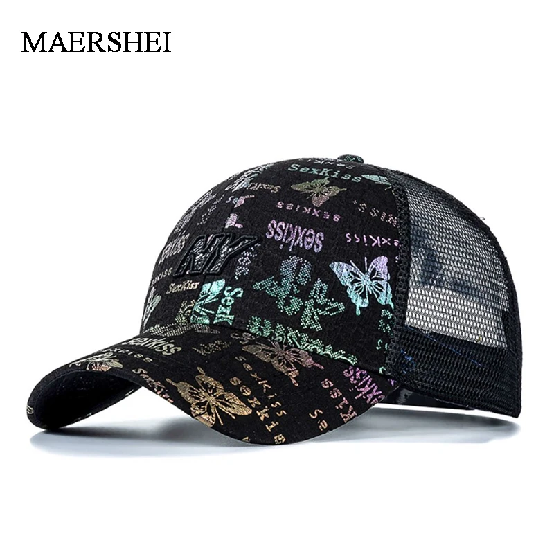 

New Women's Baseball Cap Women Snapback Summer Mesh Hat Female Fashion HIp Hop Hats Casual Adjustable Outdoor Visor Caps