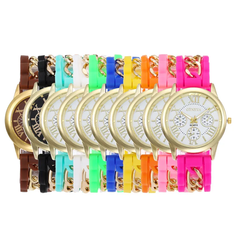 

Women's Watches Ins Trend Candy Color Wrist Watch Silicone Jelly Watch Reloj Mujer Clock Latest Gifts For Ladies Watch Girls