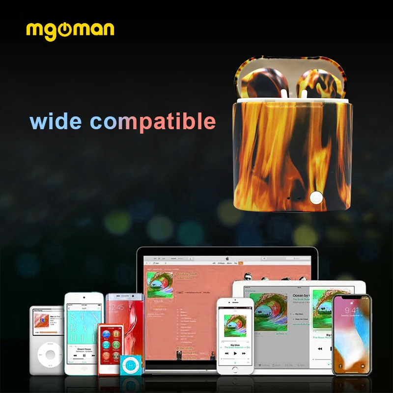 Mgoman i7s наушники, беспроводные наушники I7s, TWS, Bluetooth 5,0, наушники, Прямая поставка, внутриканальные стерео наушники для всех смартфонов