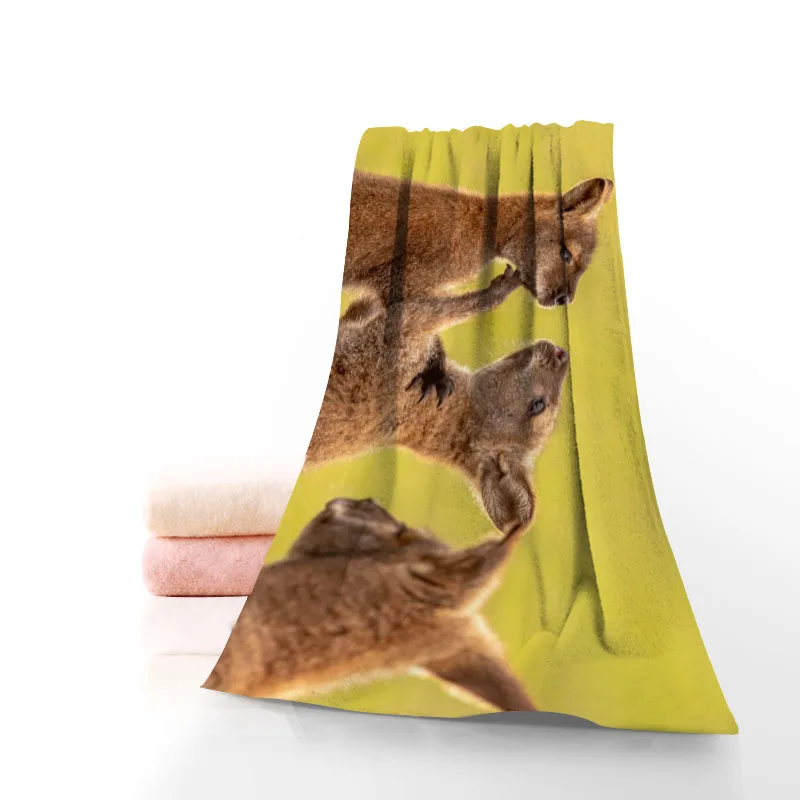 Горячее изготовление на заказ полотенце-кенгуру из хлопка с принтом для