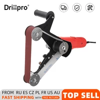 drillpro grinder pipe and tube belt sander attachment stainless steel metal wood sanding belt adapter for 100 angle grinder