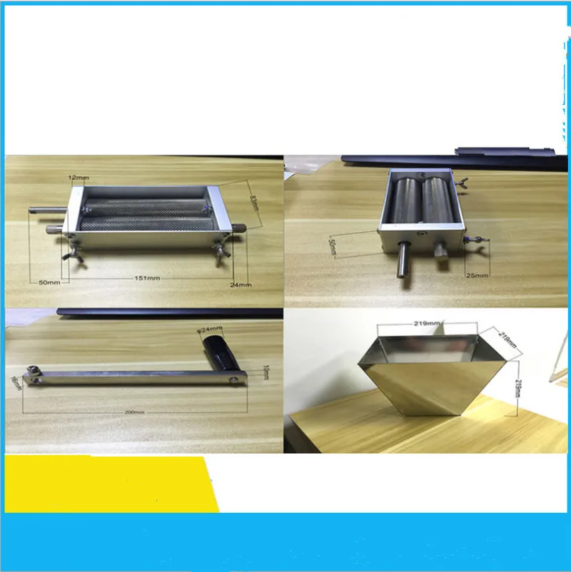 2 ролик зерновая мельница шлифовальная машина ячмень мясорубки солода дробилка