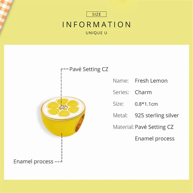 Браслет Fit Europe с тремя сериями фруктов и овощей из 925 стерлингового серебра для женщин, с пендантом из лимона, моркови и банана, для создания украшений.