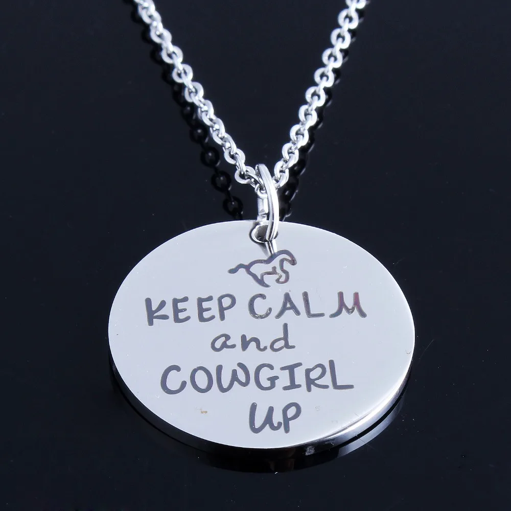 Невыцветающее Ожерелье ковбойская лошадь бижутерия для влюбленных ожерелье