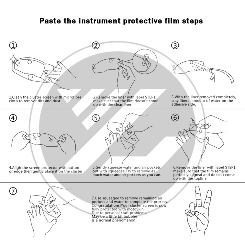 Защитная пленка для экрана против царапин на передней панели мотоцикла