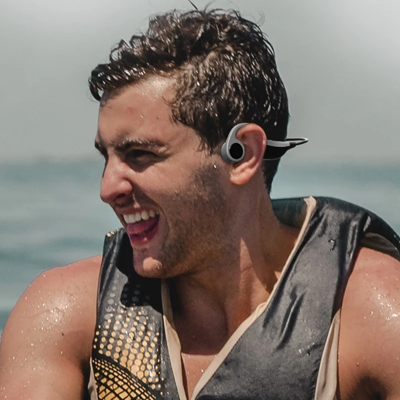 

8G Memory Bone Conduction Bluetooth Headset Sports Running Wireless Binaural Bluetooth 5.0, Ipx Waterproof