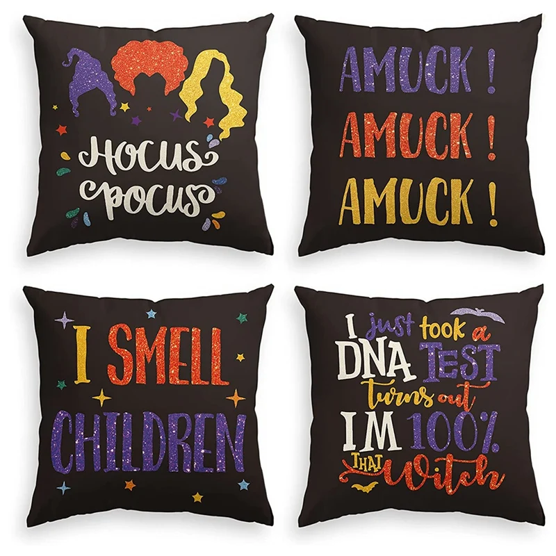 

Наволочки на диванные подушки на Хэллоуин 18x18 дюймов, Детские наволочки на подушку, чехол для фермерского дома, уличный диван, диван, декорат...
