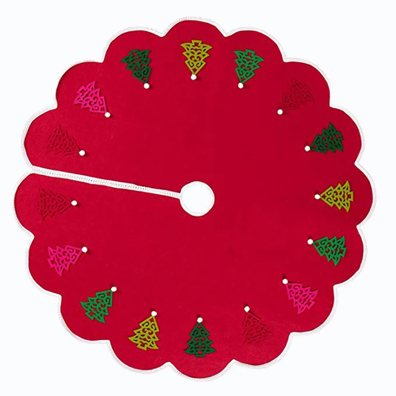 Юбка на рождественскую елку 48 дюймов с подвесными украшениями сделай сам и