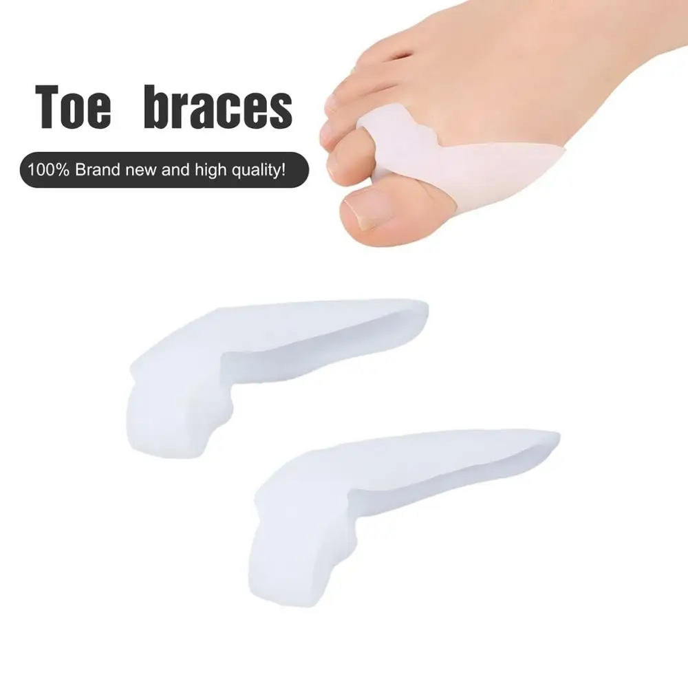 2 шт. гелевый силиконовый корректор для ног Extroversion Separator большого пальца защитный