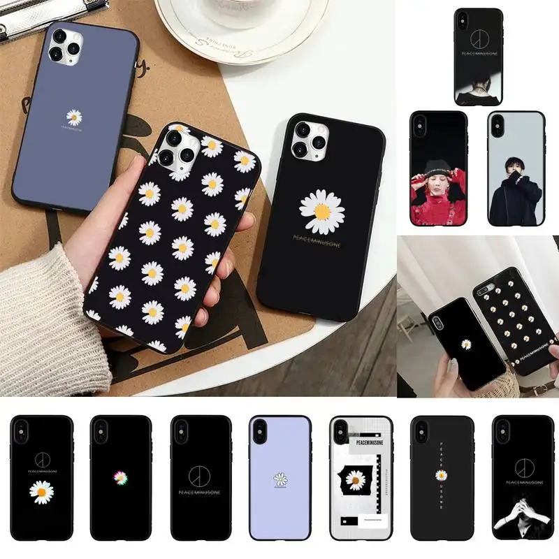 

FHNBLJ G dragon peaceminusone x Fragment flower Phone Case for iPhone 11 12 13 mini pro XS MAX 8 7 6 6S Plus X 5S SE 2020 XR