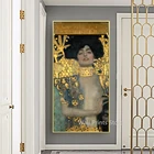 Картина Джудит и голофернс, картина маслом Густава Климта на холсте, постеры и принты, настенные картины для гостиной