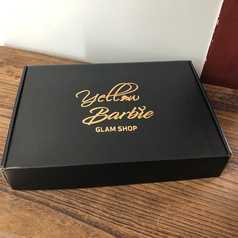 100 шт./лот Высококачественная гофрированная бумага доставка почтовые черные